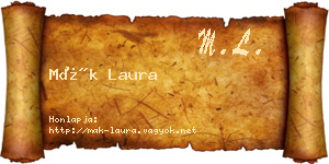 Mák Laura névjegykártya