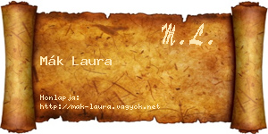 Mák Laura névjegykártya