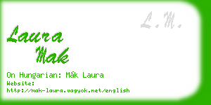 laura mak business card